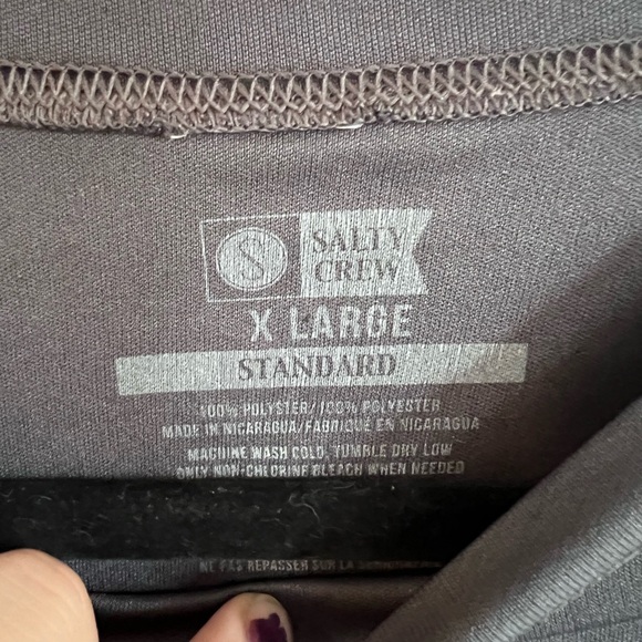 Salty crew men’s graphic gray long sleeve sunshirt fishing sun protection XL - Picture 3 of 4